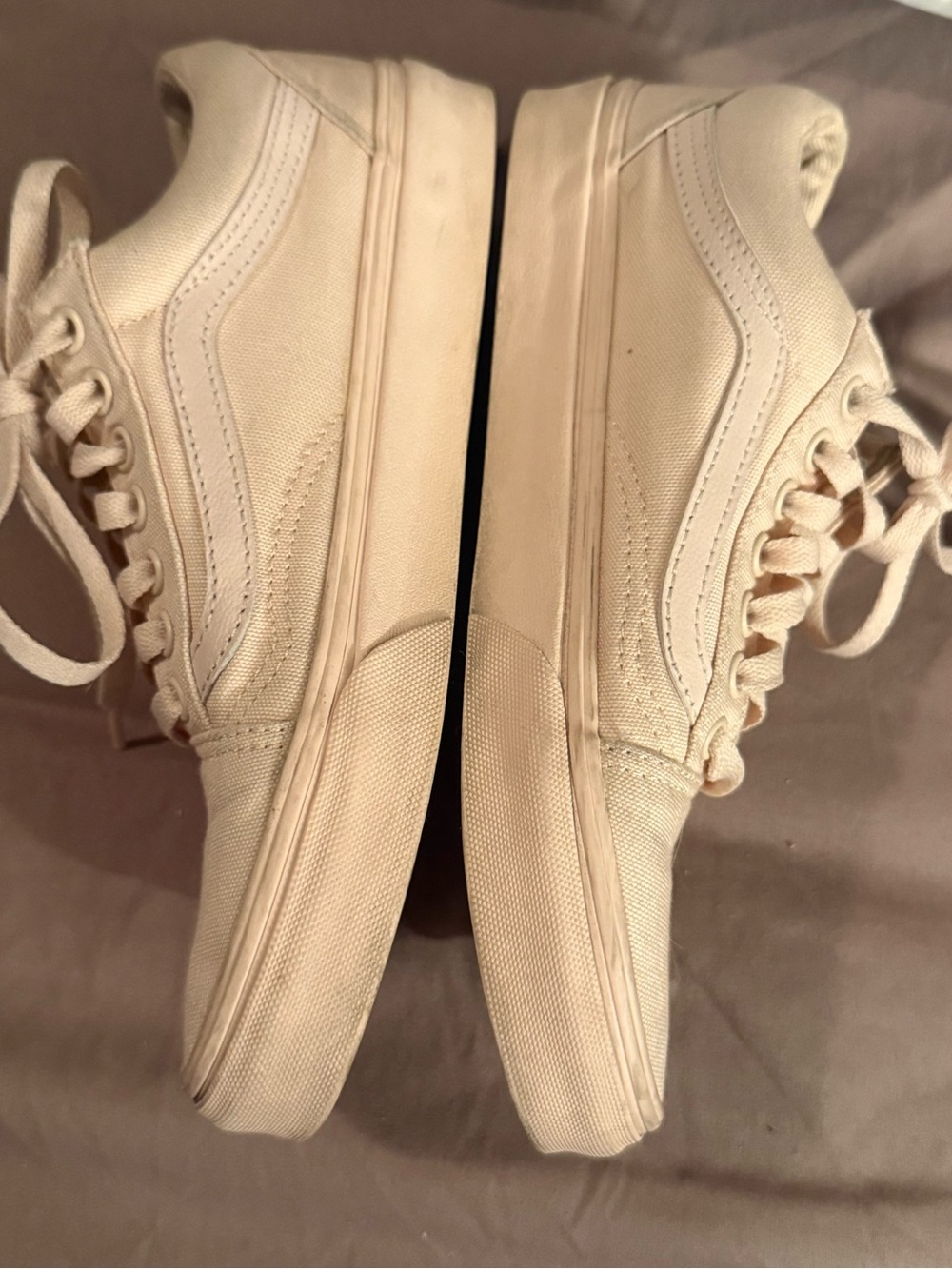 Vans Low-Top Canvas Sneakers - Light Cream - Picture 5 of 7